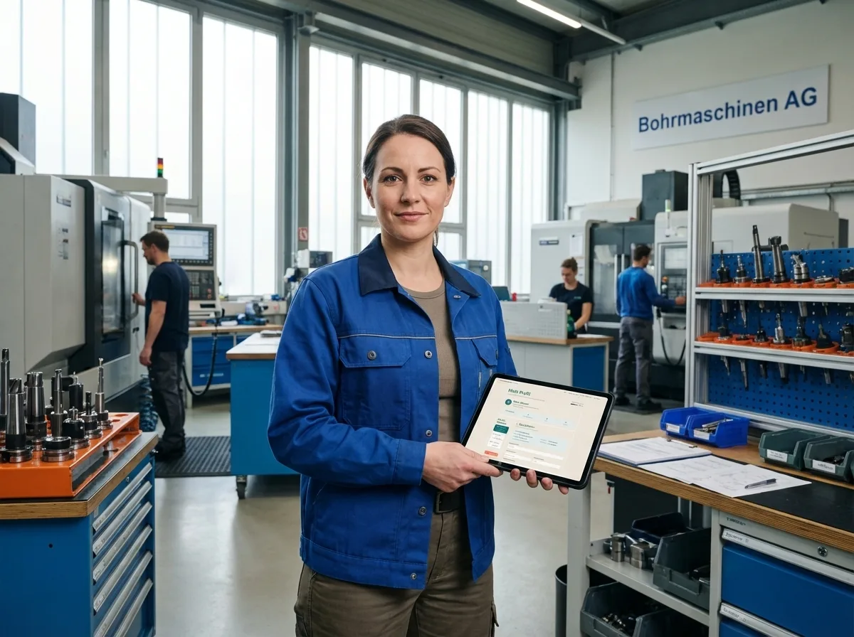 Führungskraft in ihrem individuellen Arbeitsumfeld